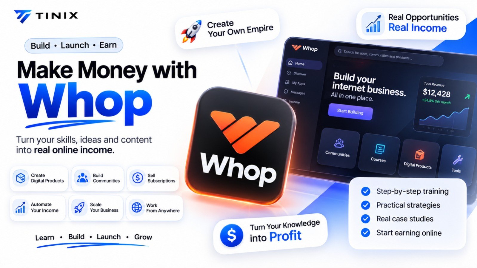 Whop Business & Digital Products — From Zero to Income